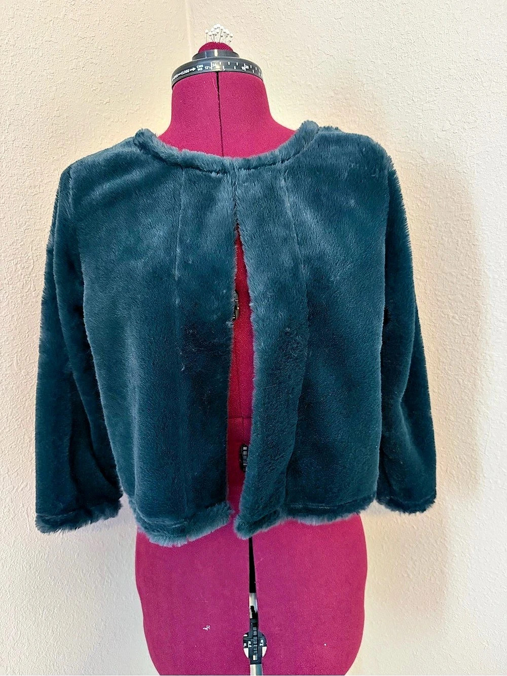 Calvin Klein Faux Fur Cropped Jacket